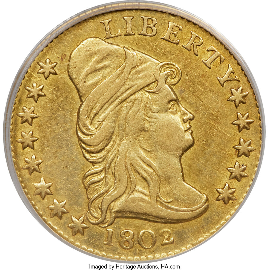 image for: 1802 $2 1/2 BD-1, R.4, AU50 PCGS....