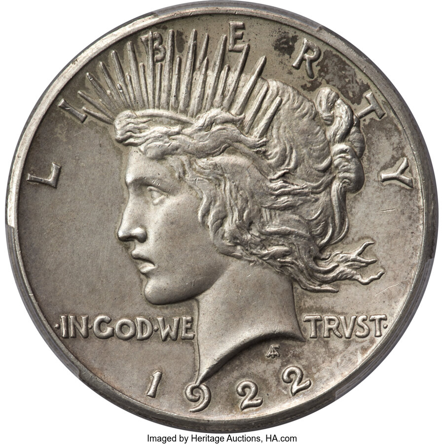 image for: 1922 $1 Matte Finish, High Relief, PR63 PCGS. CAC....