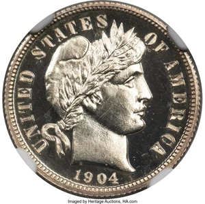 image for: 1904 10C PR67+ Cameo NGC....