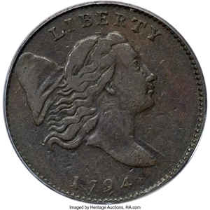 image for: 1794 1/2 C Normal Head, C-1a, B-1a, R.3, VF35 PCGS....