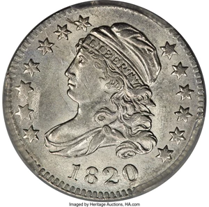 image for: 1820 10C STATESOFAMERICA, JR-1, FS-901, R.3, MS62+ PCGS....