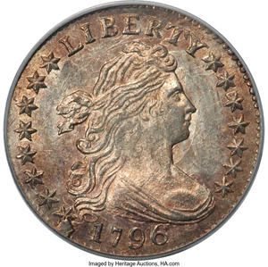 image for: 1796 10C JR-1, R.3, MS66 PCGS....