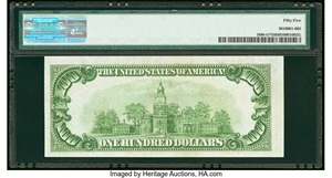 image for: Low Serial Number 13 Fr. 1890-G* $100 1929 Federal Reserve Bank Star Note. PMG About Uncirculated 55....