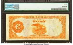 image for: Fr. 1212 $100 1882 Gold Certificate PMG Very Fine 20....
