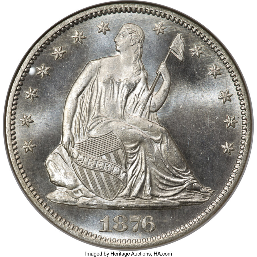 1876-S 50c MS
