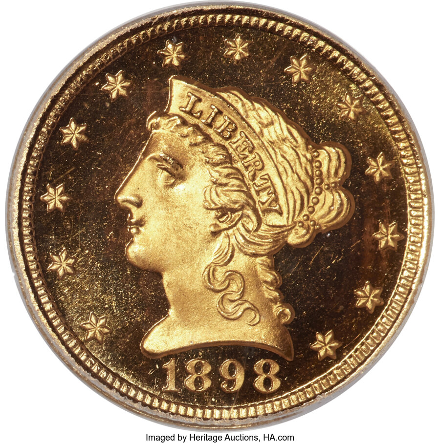 image for: 1898 $2 1/2 PR67+ Deep Cameo PCGS. CAC....
