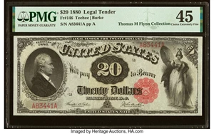 image for: Fr. 146 $20 1880 Legal Tender PMG Choice Extremely Fine 45....