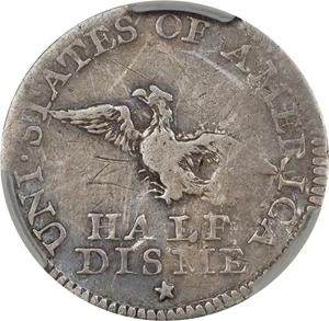 image for: 1792 Half Disme. LM-1, Judd-7, Pollock-7. Rarity-4. Fine Details--Tooled (CACG).
