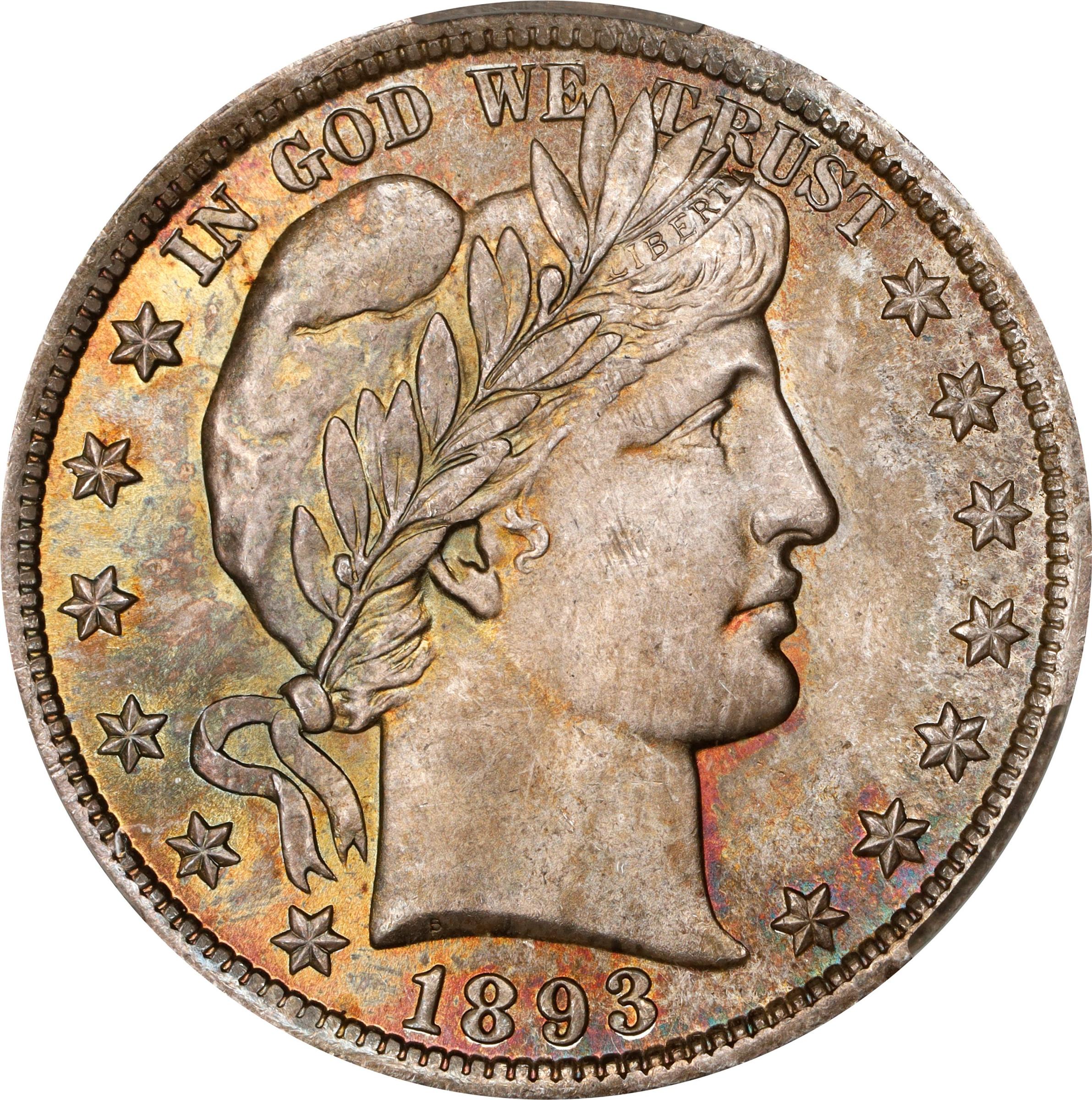 1893 50c MS