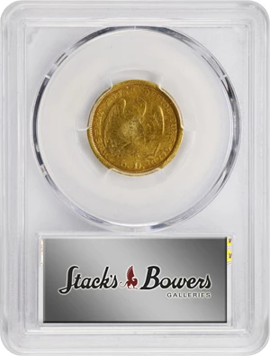 image for: 1860 Mormon $5. K-6. Rarity-5. VG Details--Mount Removed (PCGS).