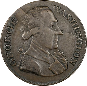 image for: Undated (ca. 1793) Washington Success Medal. Large Size. Musante GW-41, Baker-265A, DeWitt-GW 1792-1a, W-10905. First Die. Brass. Plain Edge. EF-40 (PCGS).