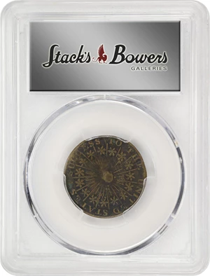 image for: Undated (ca. 1793) Washington Success Medal. Large Size. Musante GW-43, Baker-265, var., W-Unlisted. Third Die. Brass. Plain Edge. EF-40 (PCGS).