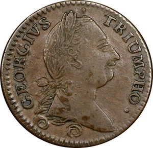 image for: 1783 Washington Georgius Triumpho Token. Musante GW-54, Baker-7, W-10100. AU-55 (PCGS).
