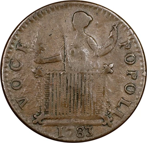 image for: 1783 Washington Georgius Triumpho Token. Musante GW-54, Baker-7, W-10100. AU-55 (PCGS).