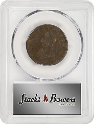 image for: Undated (ca. 1820) Washington Double-Head Cent. Second Obverse. Musante GW-111, Baker-6B, Vlack 29-Y, W-11210. Copper. Plain Edge. AU-50 (PCGS).