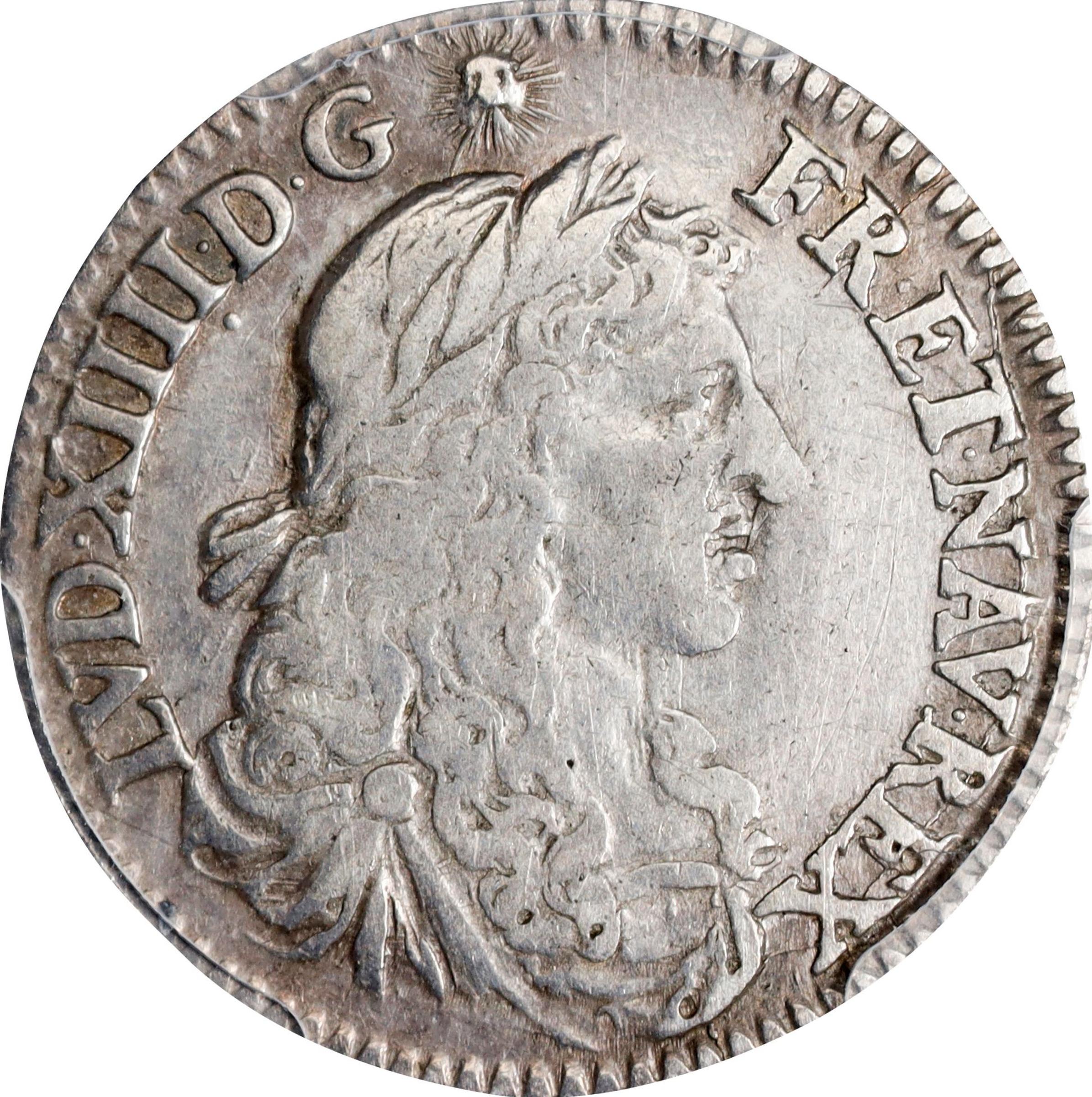 image for: 1670-A French Colonies 5 Sols. Paris Mint. Martin 11-C, Lecompte-186, Hodder-3, W-11605. VF Details--Cleaned (PCGS).