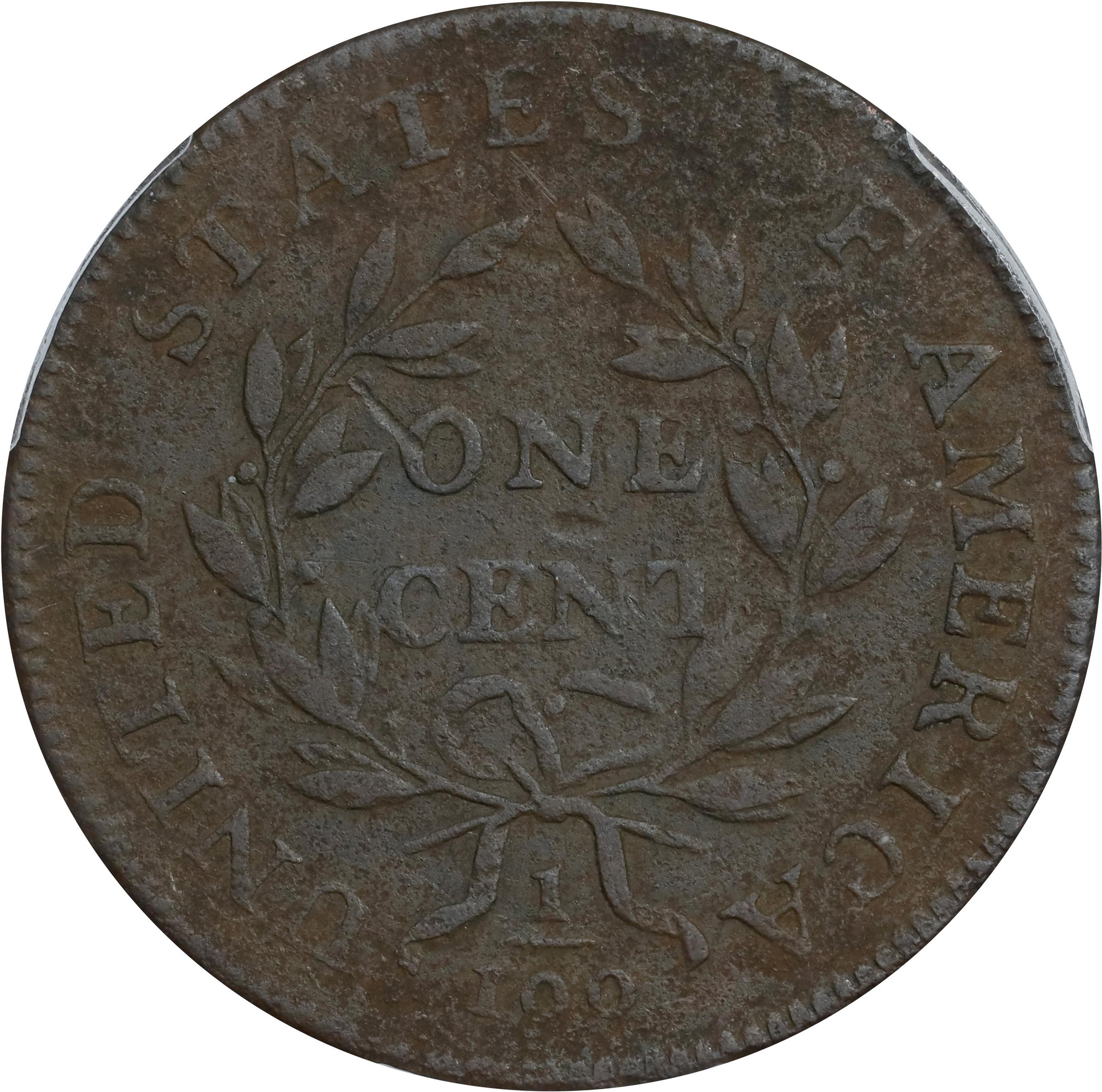 image for: 1799/8 Draped Bust Cent. S-188, B-2. Rarity-4. EF Details--Environmental Damage (PCGS).