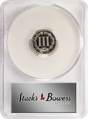 image for: 1882 Nickel Three-Cent Piece. JD-1. Rarity-1. Proof-66 Deep Cameo (CACG).