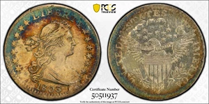 image for: 1803 Draped Bust Half Dime. LM-1, V-3. Rarity-6. Small 8. AU Details--Repaired (PCGS).