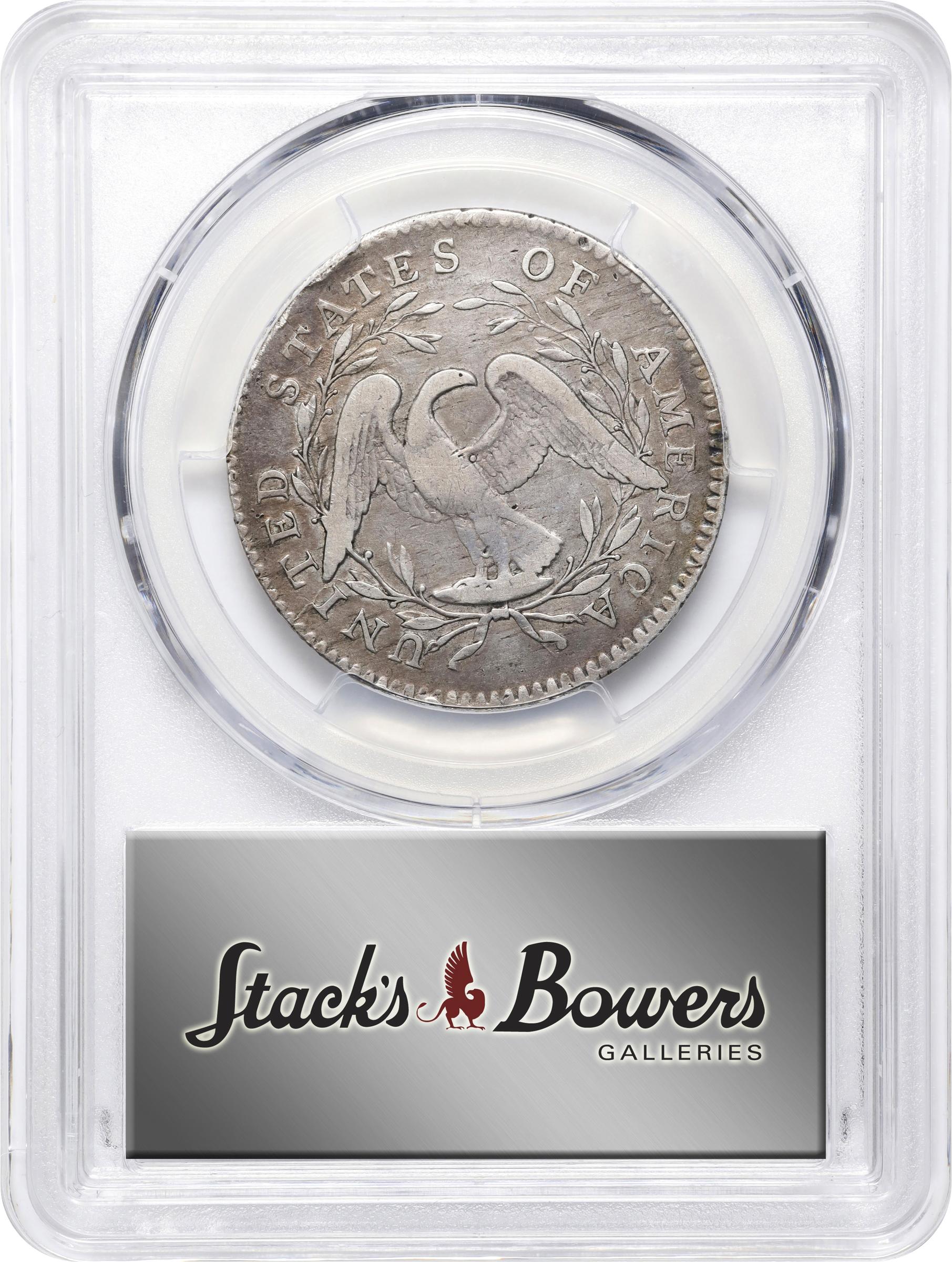 image for: 1795 Flowing Hair Half Dollar. O-105a, T-25. Rarity-4-. Two Leaves. Fine Details--Filed Rims (PCGS).