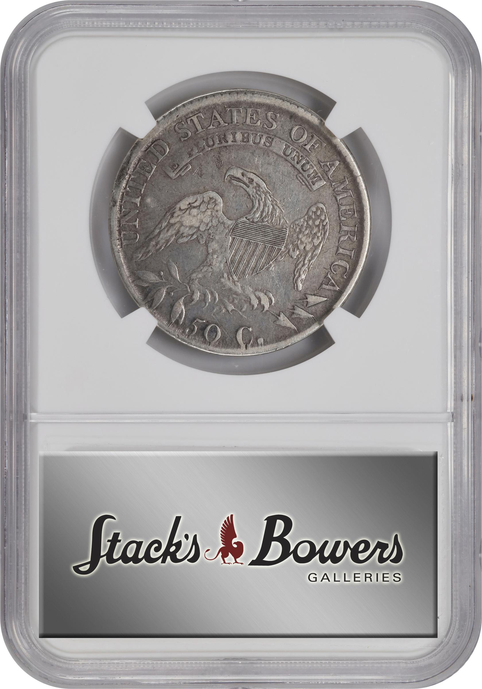 image for: 1812 Capped Bust Half Dollar. O-110b. Rarity-6. Single Leaf Below Wing. EF Details--Obverse Damage (NGC).