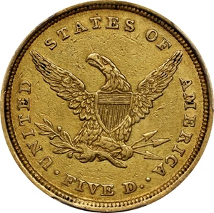 image for: 1839-C Liberty Head Half Eagle. Winter-1. EF Details--Cleaned (PCGS).