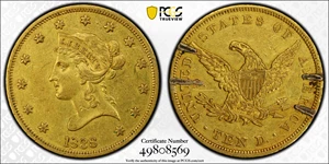 image for: 1838 Liberty Head Eagle. AU Details--Mount Removed (PCGS).