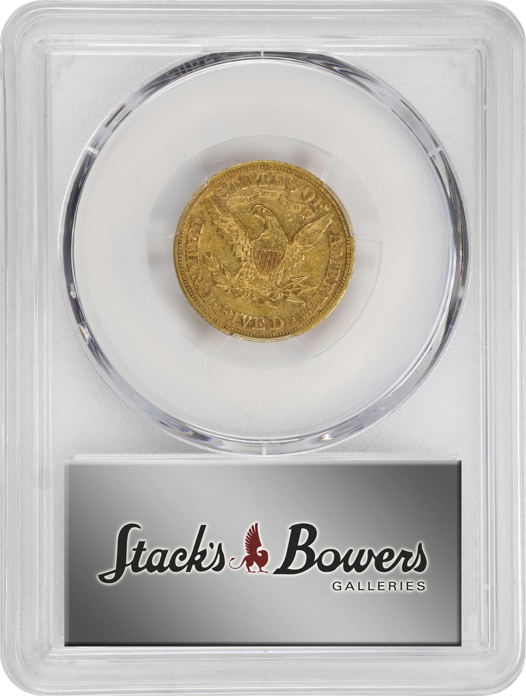 image for: 1867 Liberty Head Half Eagle. AU Details--Cleaned (PCGS).