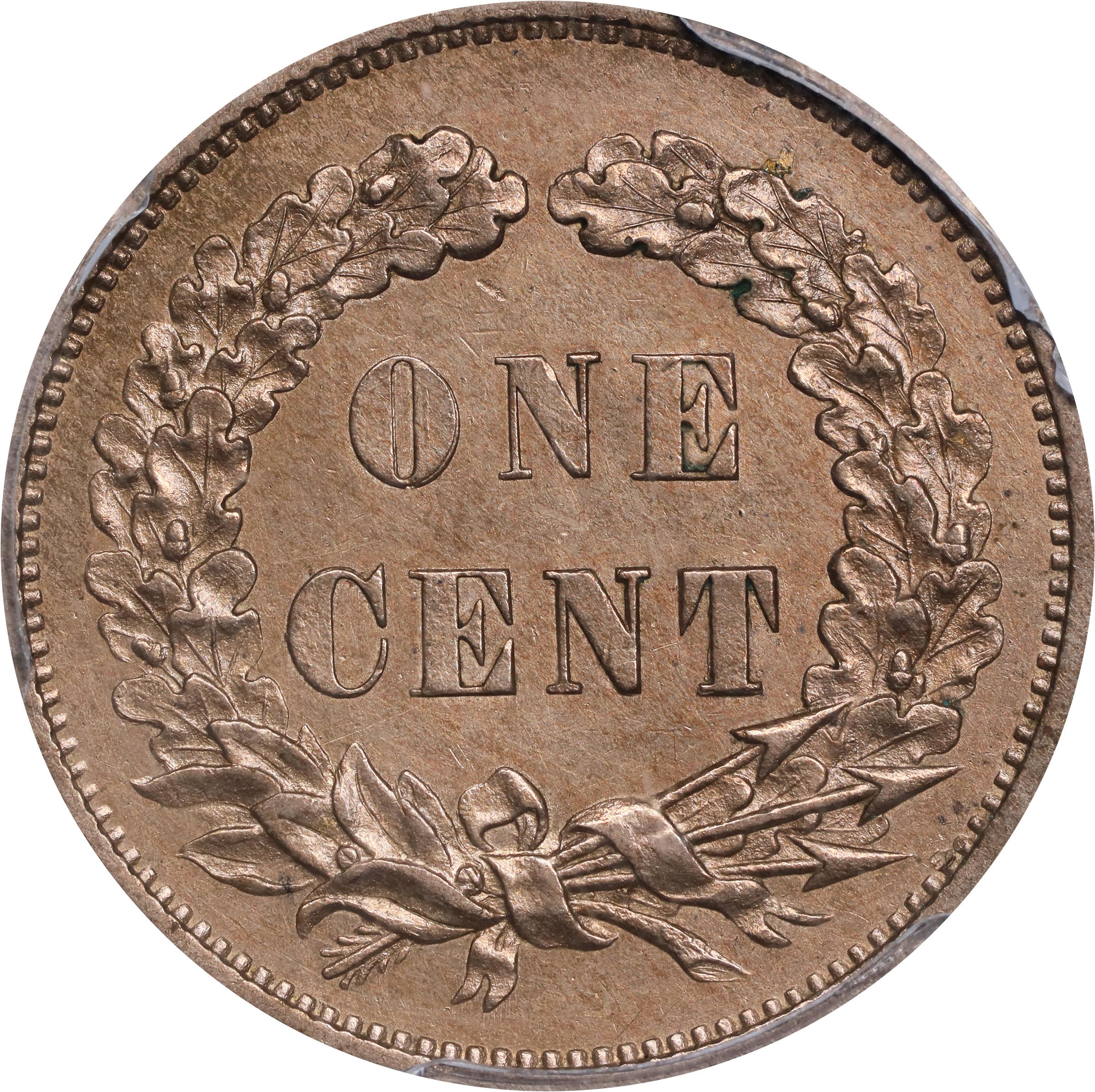 image for: 1858 Pattern Indian Cent. Judd-211, Pollock-262, Snow-PT26a, Snow Die Pair II. Rarity-4. Copper-Nickel. Plain Edge. Proof. Unc Details--Cleaned (PCGS).