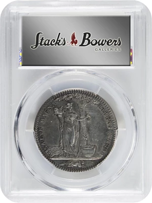 image for: "1796" (post-World War I) Castorland Medal, or Jeton. Paris Mint Restrike. W-9165. Silver. Plain Edge with (cornucopia) 1ARGENT. AU Details--Cleaned (PCGS).