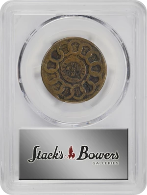 image for: 1787 Fugio Cent. Pointed Rays. Newman 7-T, W-6735. Rarity-4. STATES UNITED, 4 Cinquefoils. Good Details--Environmental Damage (PCGS).