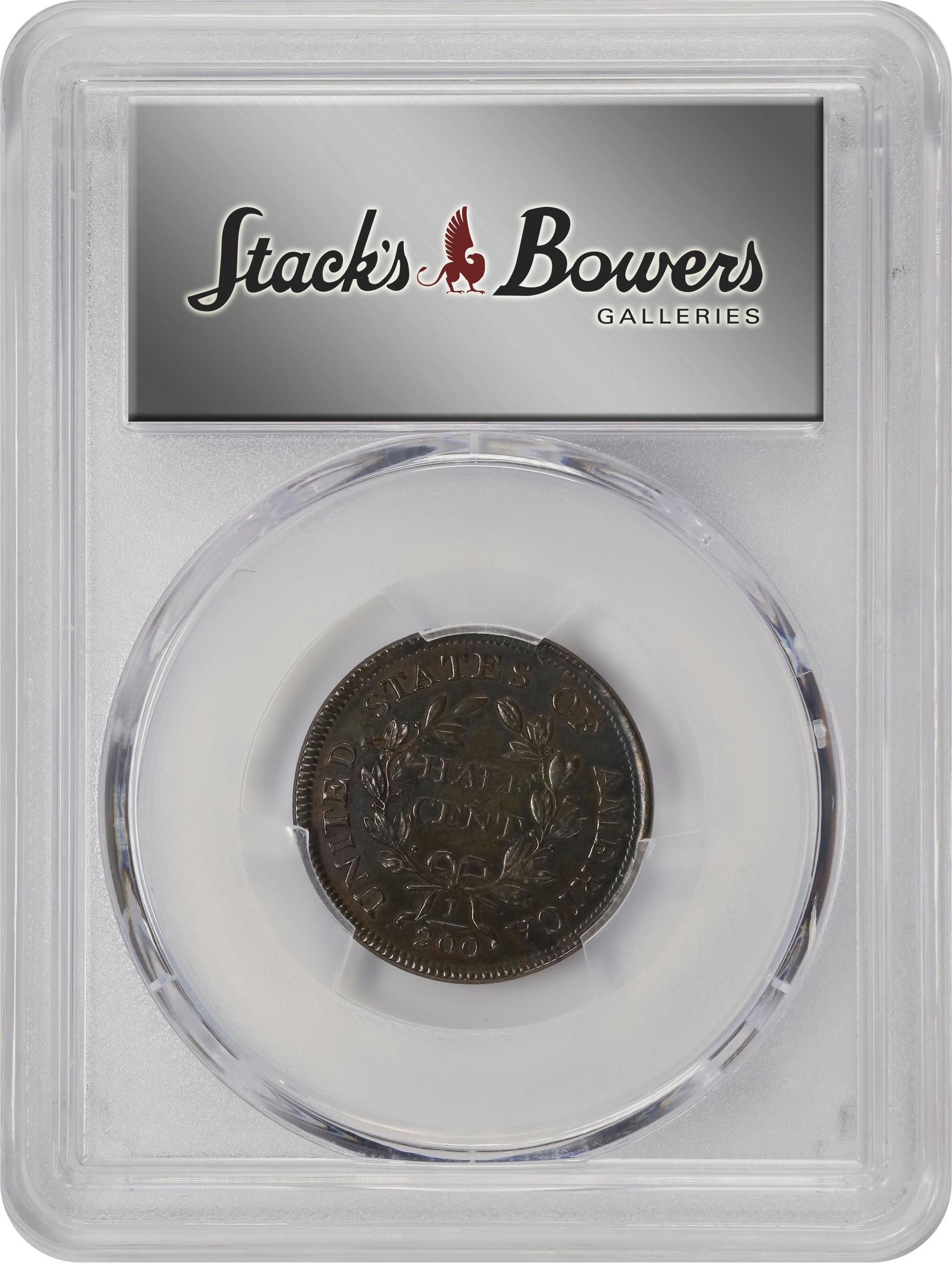 image for: 1803 Draped Bust Half Cent. C-4. Rarity-3. Unc Details--Damage (PCGS).