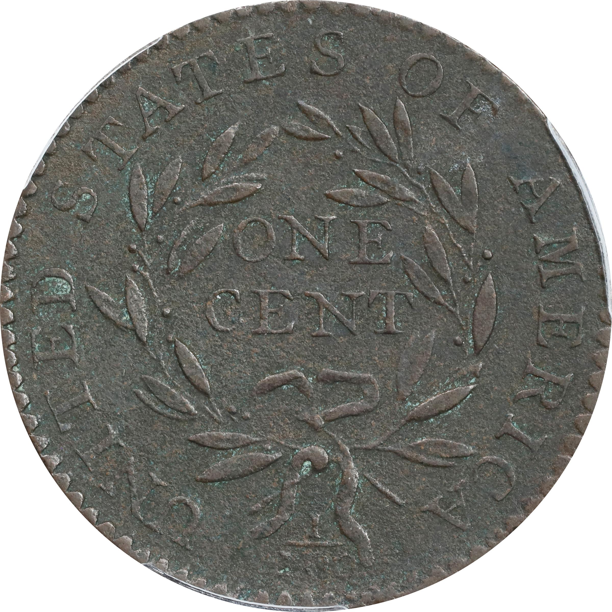 image for: 1794 Liberty Cap Cent. S-51, B-42. Rarity-5-. Head of 1794, Long Locks. EF Details--Environmental Damage (PCGS).