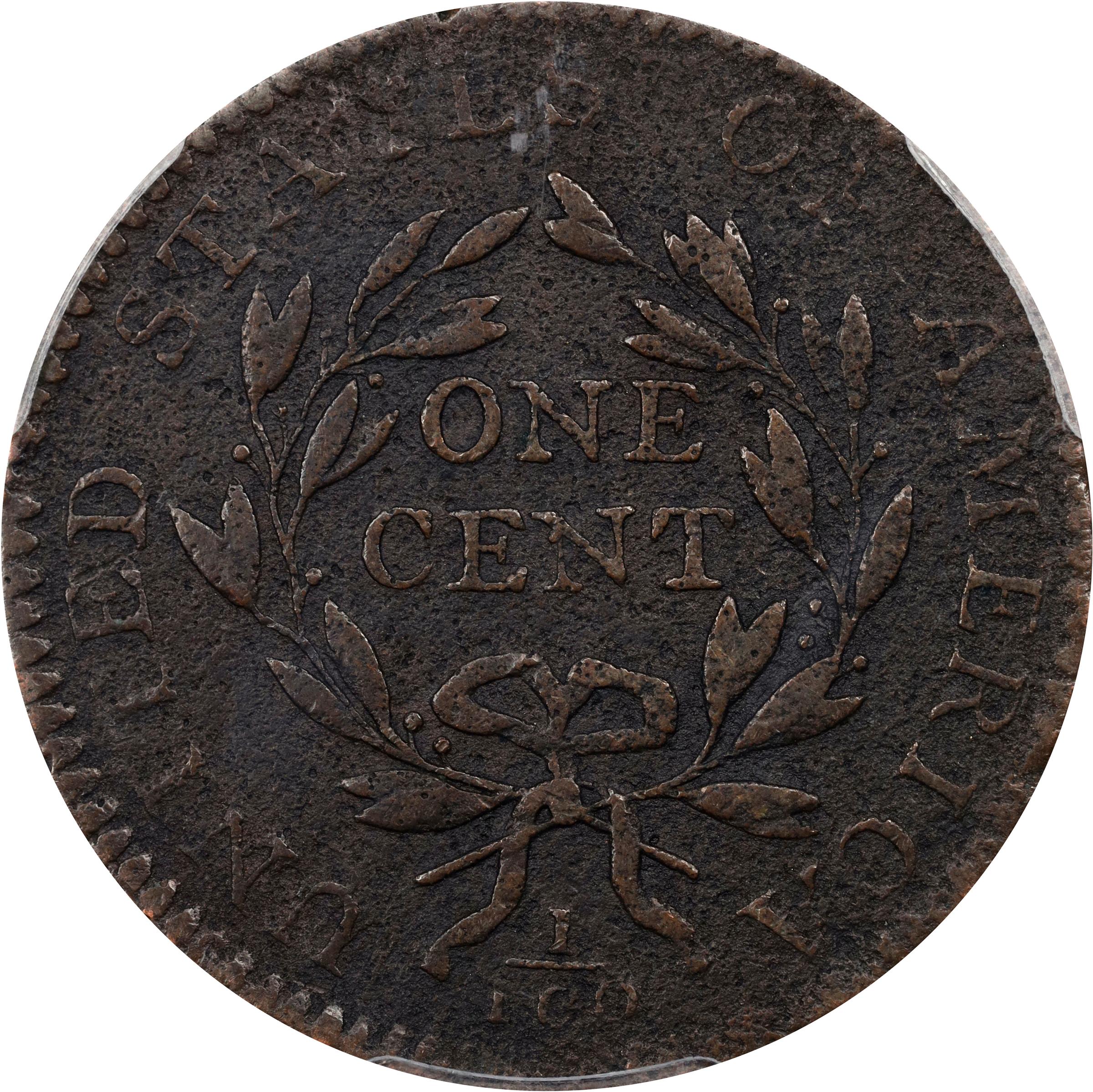 image for: 1794 Liberty Cap Cent. S-61, B-53. Rarity-4. Head of 1794. EF Details--Environmental Damage (PCGS).