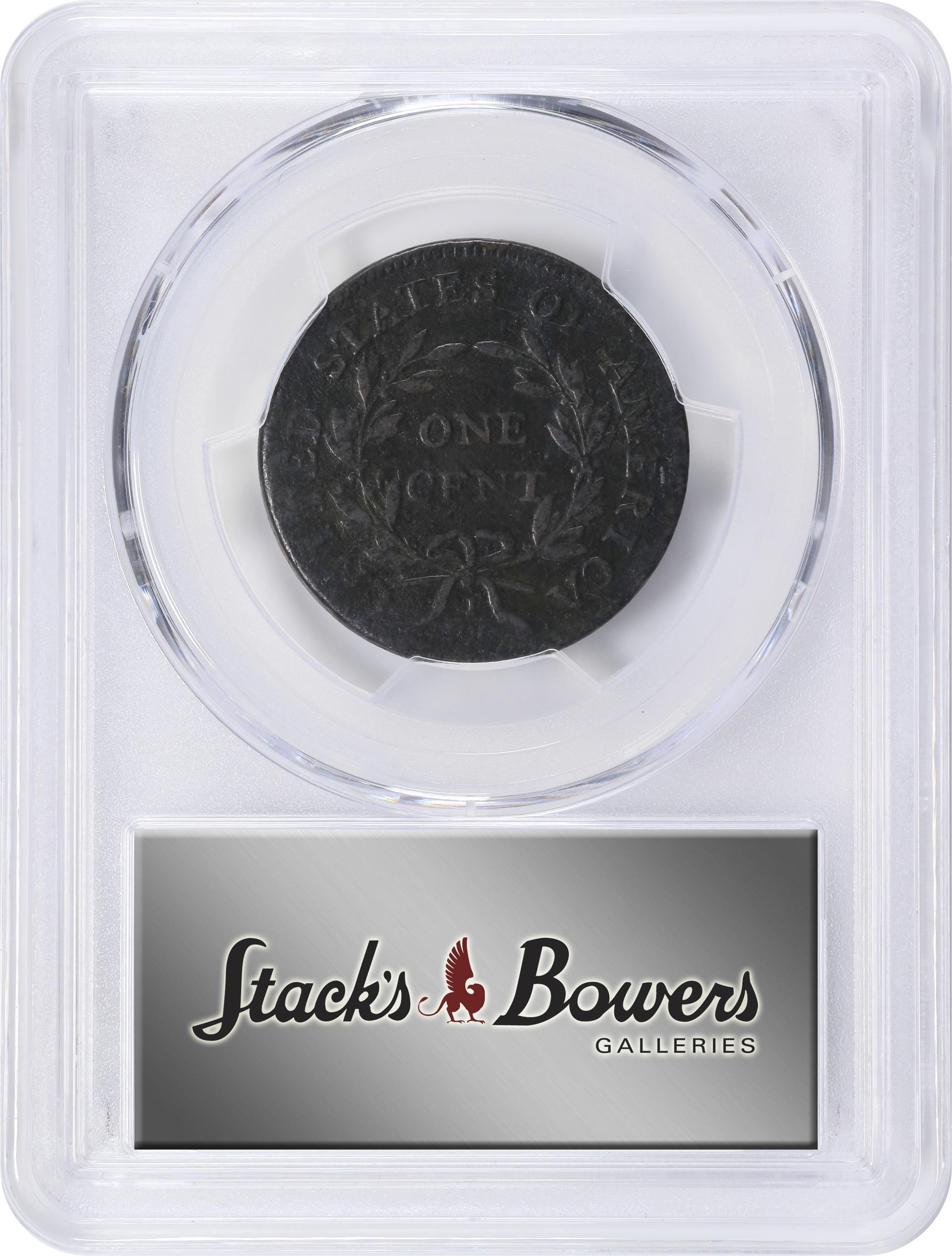 image for: 1796 Draped Bust Cent. S-93, B-34. Rarity-3. Reverse of 1795. Fine Details--Environmental Damage (PCGS).