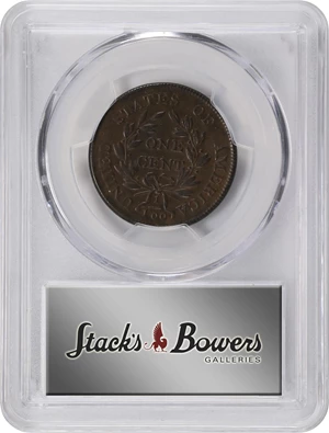 image for: 1801 Draped Bust Cent. S-224, B-13. Rarity-1. AU Details--Cleaned (PCGS).