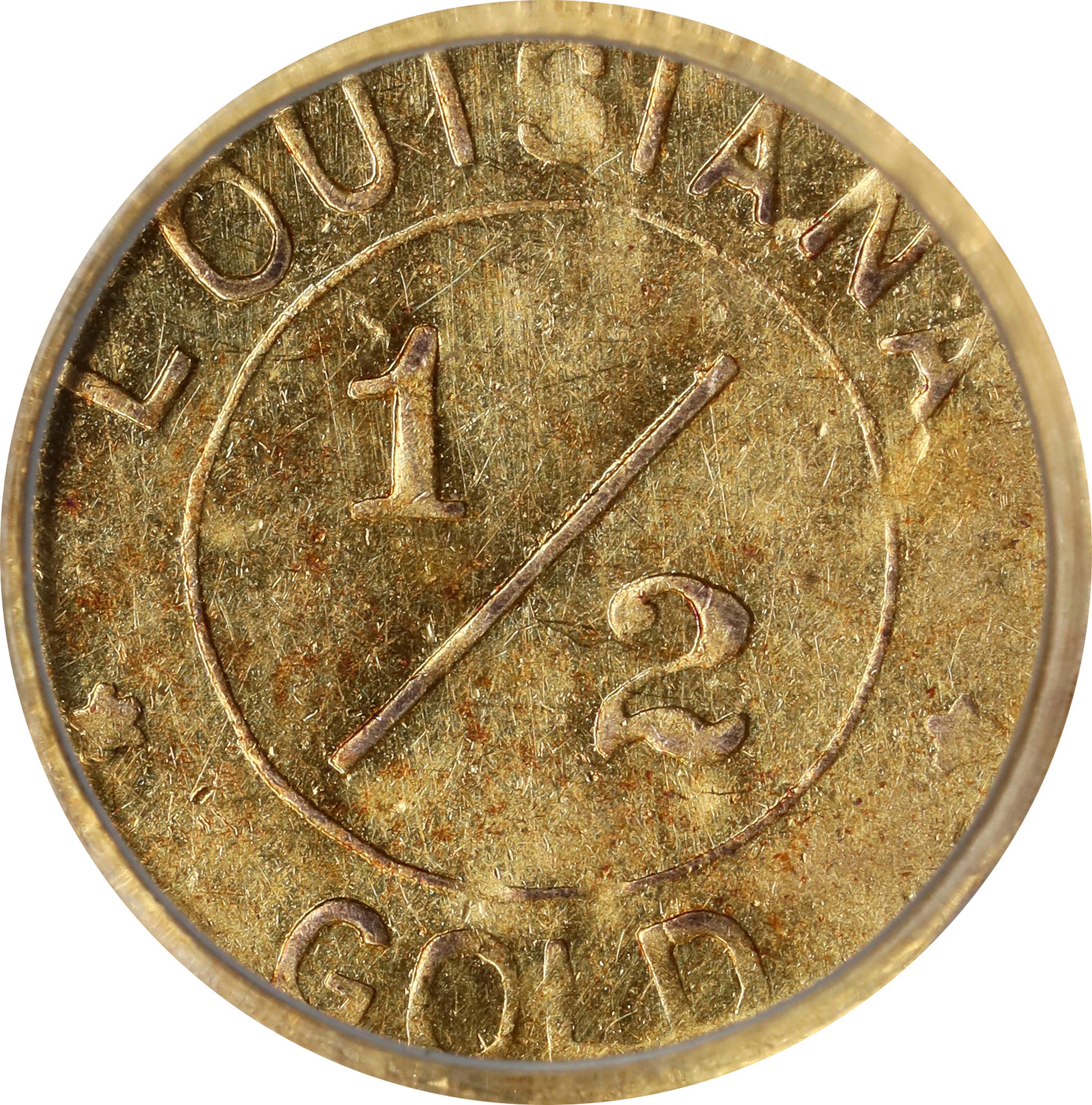 image for: 1904 Louisiana Purchase Exposition. 1/2 Gold. AU Details--Bent (PCGS).