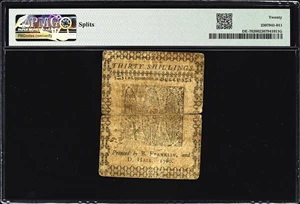 image for: DE-70. Delaware. May 31, 1760. 30 Shillings. PMG Very Fine 20.