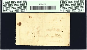 image for: GA-82. Georgia. ND (1776). $8. PCGS Currency Very Fine 30 Apparent. Stains; Minor Ink Erosion; Minor Mounting Remnants on Back.