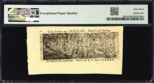 image for: MD-61. Maryland. April 10, 1774. $1/6. PMG Choice Uncirculated 63 EPQ.