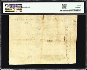 image for: VA-70. Virginia. March 4, 1773. 5 Pounds. PMG Choice Fine 15.
