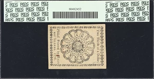 image for: CC-22. Continental Currency. February 17, 1776. $2/3. PCGS Currency About New 50 PPQ.