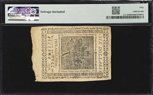 image for: CC-43. Continental Currency. July 22, 1776. $6. PMG About Uncirculated 50.