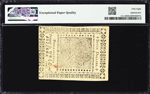 image for: CC-44. Continental Currency. July 22, 1776. $7. PMG Choice About Uncirculated 58 EPQ.