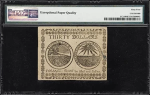 image for: CC-54. Continental Currency. November 2, 1776. $30. PMG Choice Uncirculated 64 EPQ.