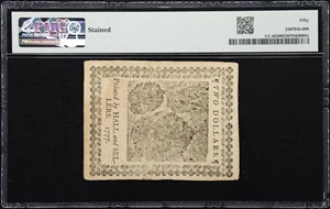 image for: CC-63. Continental Currency. May 20, 1777. $2. PMG About Uncirculated 50.