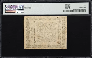 image for: CC-64. Continental Currency. May 20, 1777. $3. PMG About Uncirculated 50.