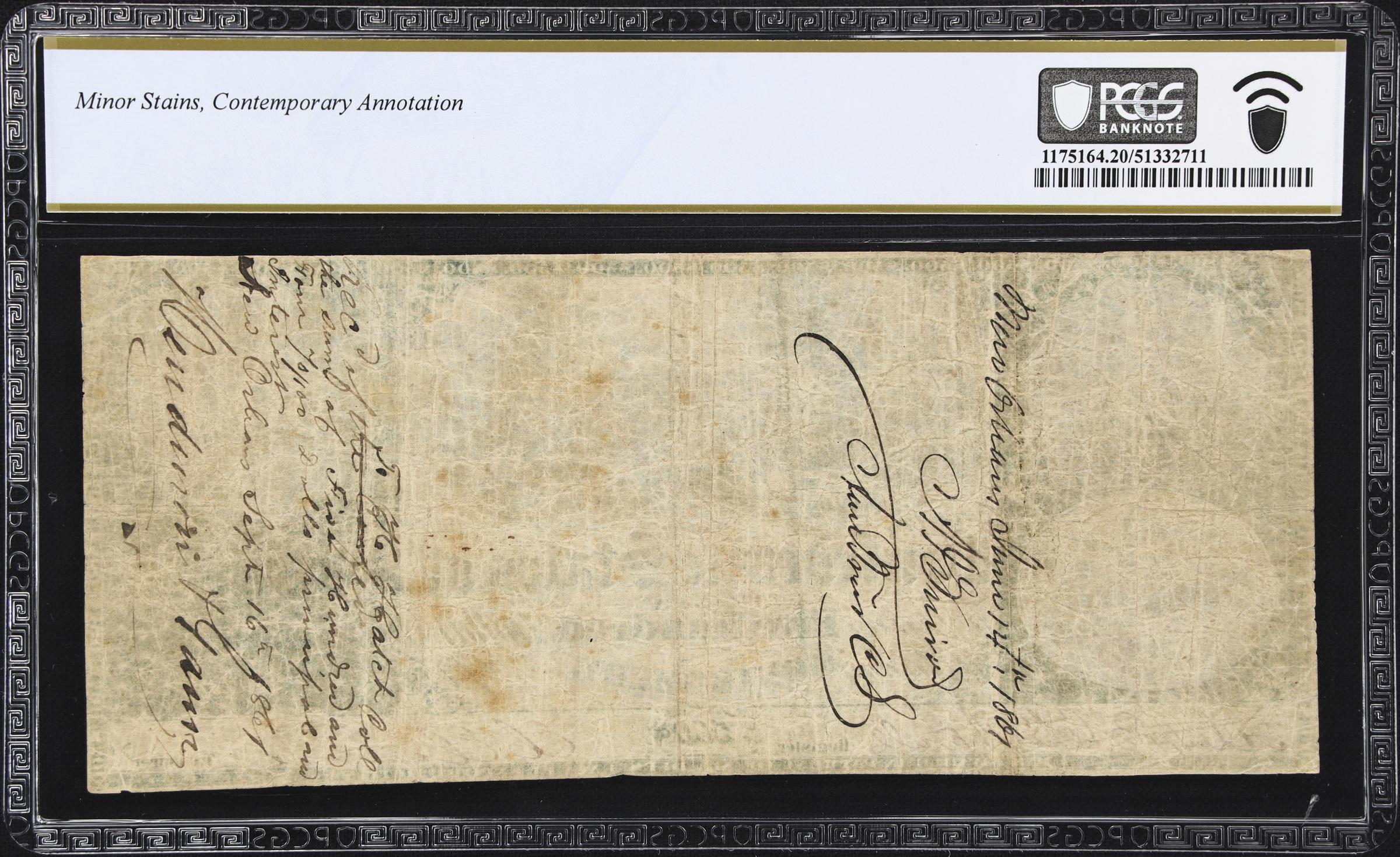 image for: T-2. Confederate Currency. 1861 $500. PCGS Banknote Very Fine 20. Penned Civilian Endorsements.
