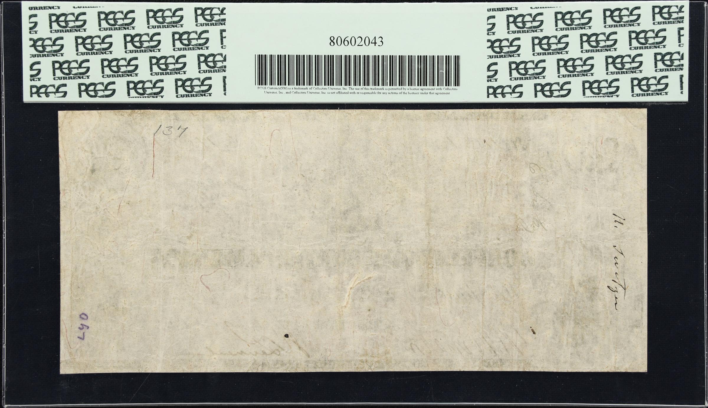 image for: T-19. Confederate Currency. 1861 $20. PCGS Currency Very Fine 35.