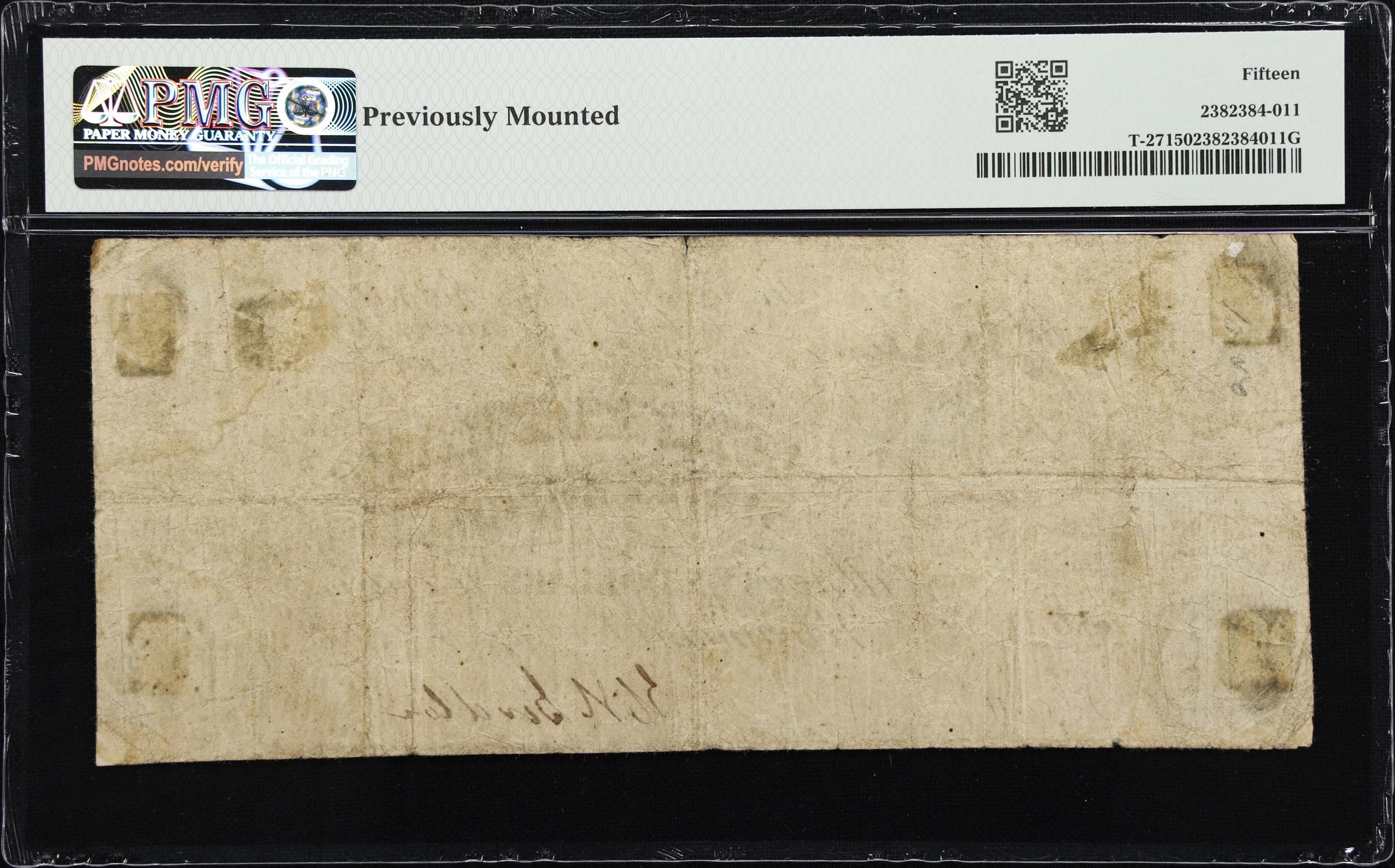 image for: T-27. Confederate Currency. 1861 $10. PMG Choice Fine 15.